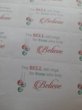 21 xDie Glocke läutet noch für die glauben Aufkleber, Party Geschenk, Spendenaktion