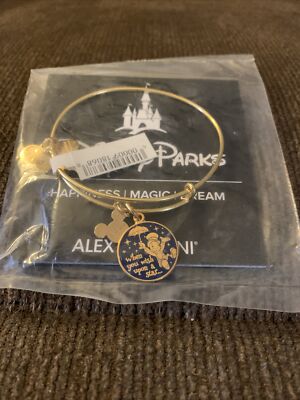 Disney Jiminy Cricket When you Wish Upon a Star Gold Alex and Ani Bracelet