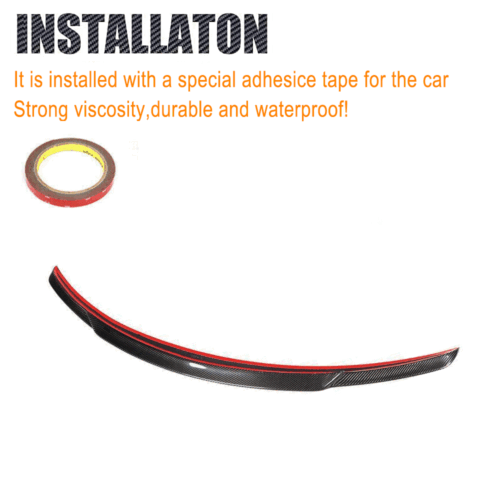 Carbon Heckspoiler Heckflügel Spoiler Lippe Passt Für Mercedes W205 C300 C43 - Bild 12 von 14
