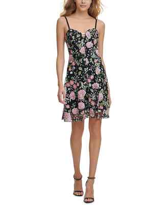 green emerald velvet dress Black Mirabelle Embroidered Mini Dress