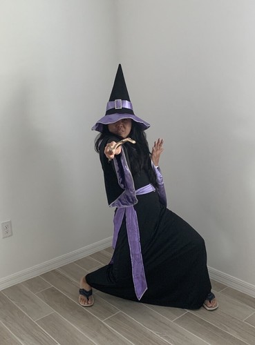 Wizard Robe with Sash Belt & Hat - SEE MEASUREMENTS IN PICS AND LISTING INFO - Picture 2 of 11