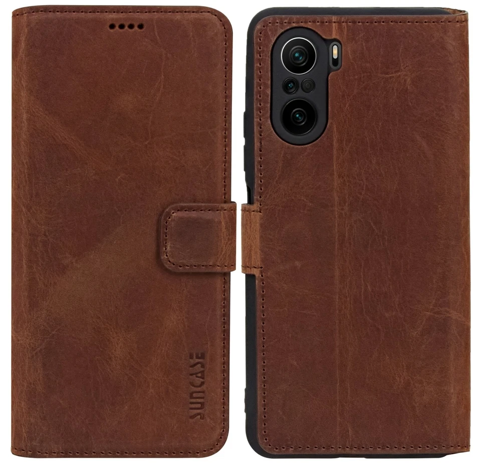 Custodia per Xiaomi Mi 11i 5G A Libro IN Pelle Protettiva Anticato Caffè - Immagine 3 di 4