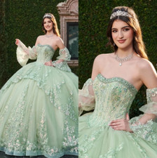 Classic Ball Gown Quinceanera Dresses Women Appliques Sequins Gowns Sweetheart