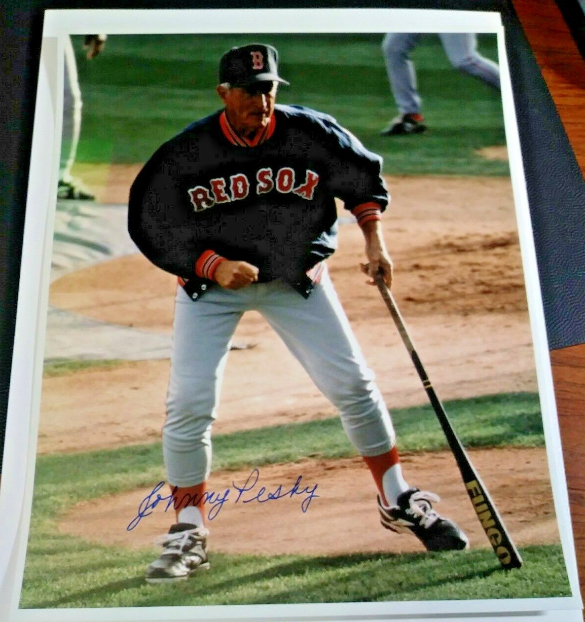 Johnny Pesky autograph photo Boston Red Sox Baseball 1940's to 1954 eBay