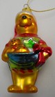 Disney Santa WINNIE THE POOH Bear European Style Blown Glass Christmas Ornament — photo 3