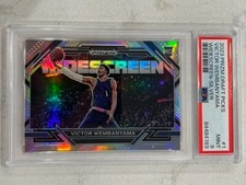 VICTOR WEMBANYAMA Spurs 2023-24 Prizm Draft Picks Widescreen Silver Prizm PSA 9