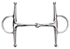 John Patterson Eggbutt Full Cheek Snaffle Bit 5" NEW