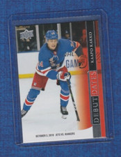 2020-21 Upper Deck Hockey Debut Dates # DD-17 Kaapo Kakko