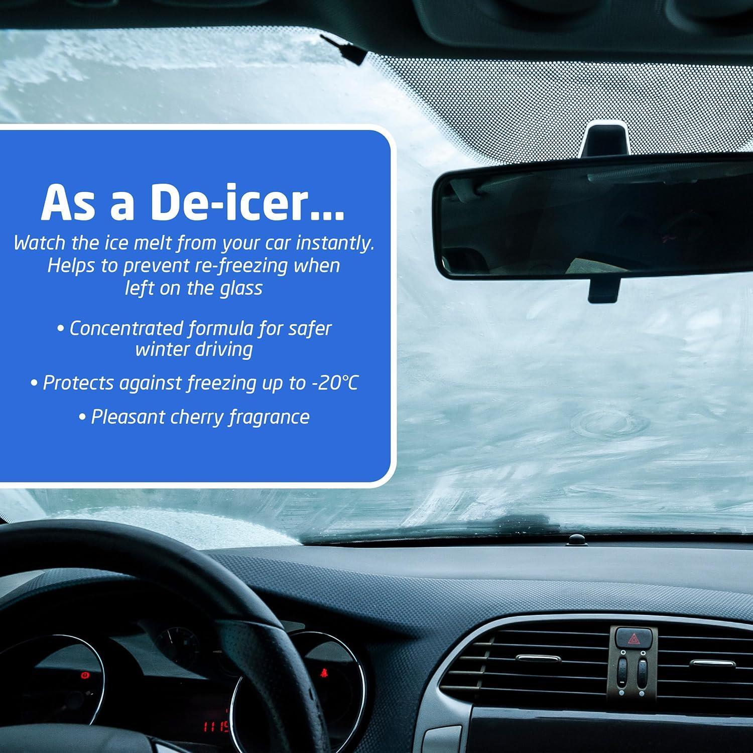 2 x CarPlan Demon Ice 2in1 Preventer and DeIcer 1 L Windscreen
