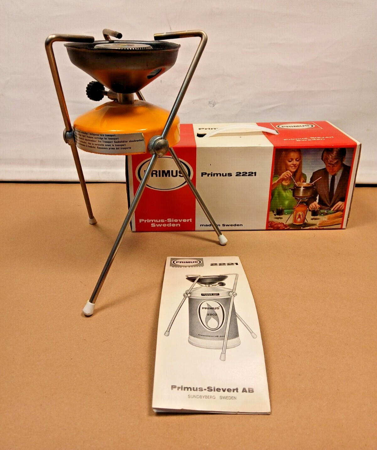 ESTUFA/COCINA CAMPING PRIMUS-SIEVERT 2221 VINTAGE NUEVA CON CAJA ORIGINAL