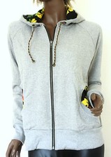Sweatshirt Jacke mit Kapuze_Grau_Grey_Hooded Cotton jacket_Rasta, Reggae, 