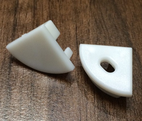 Aluminium Corner 1m Profile Extrusion LED Strip Light 5050 5630 3528 Kitchen TV - Picture 3 of 5