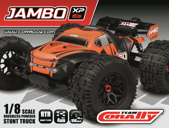 Team Corally 2021 Jambo XP 1/8 Scale Monster Truck 4WD 6S Brushless RTR COR00166