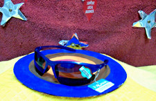 New Kidz Piranha 62080 Boys Sunray Sport Blue Half Frame Sunglasses 100 UVA UVB