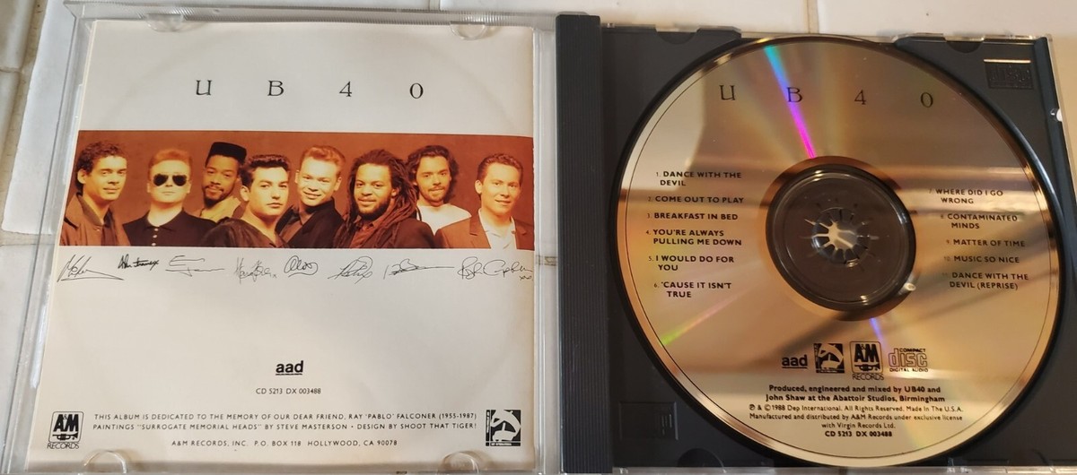 UB40 Self-Titled Original CD 1988 VIRGIN JIMMY CLIFF RARE 1st USA