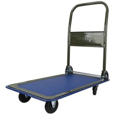Blue/Gray Olympia Tools 300 Pound Capacity Heavy Duty Utility Rolling Cart