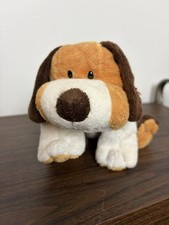 Ty Pluffies "Whiffer" Dog 2002 Plush Brown White With Hang Tag