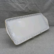 Servierplatte rechteckig Kuchenplatte Mid Century Teller Porzellan Platte Tettau