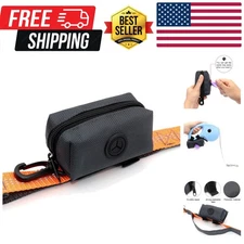 Pet Waste Bag Dispenser Zippered Pouch,Portable Dog Poop Bag Holder Leash Att...