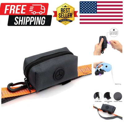 #ad Pet Waste Bag Dispenser Zippered PouchPortable Dog Poop Bag Holder Leash Att... $9.09