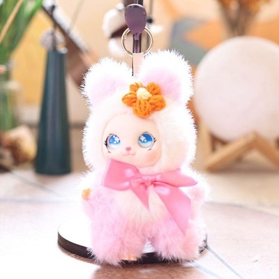 15cm Cute Animals Vinyl Doll Plush Keychain Toys Pendant Home Ornament Backpack