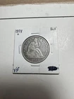 1858 o seated liberty half dollar- Very Fine VF