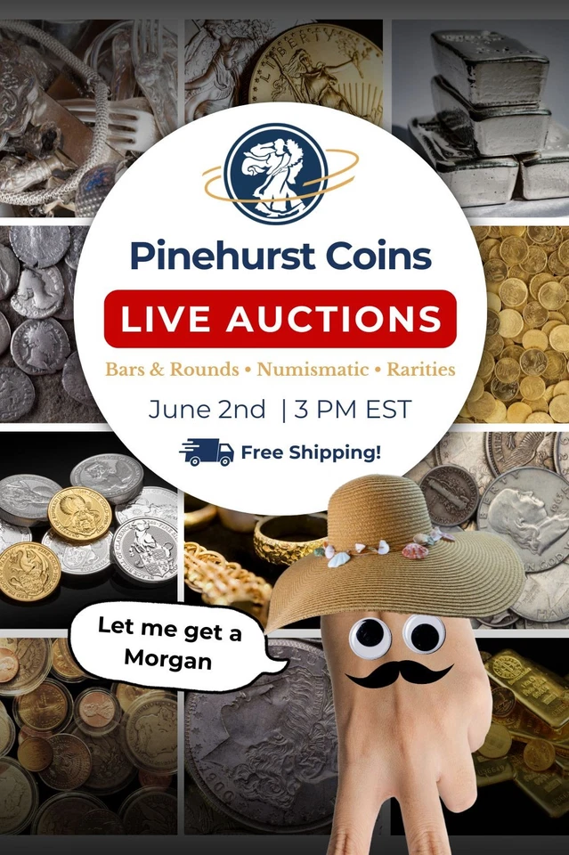 Low Starts on GOLD & SILVER COINS!