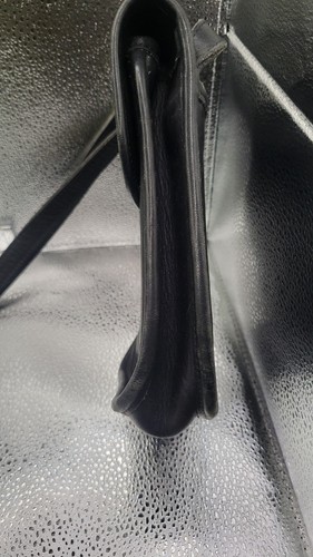 Vintage kleine Coach Scooter schwarze Leder Umhängetasche Handtasche 9978 Staubbeutel USA - Bild 3 von 10