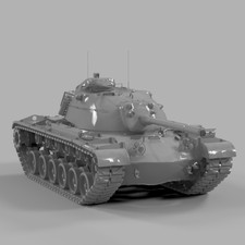 3D Print 1/72 Israeli Magachi 1 Medium Tank Model Kit Unpainted