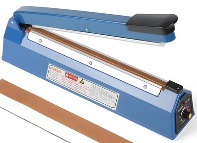 Impulse Sealer 16 inch Manual Heat Sealer Machine with Adjustable Heating Mod...