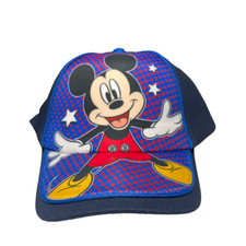 Disney Hat Cap Strap Back Blue Mickey Mouse Adjustable Youth Boys Kids Baseball