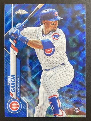 Robel Garcia 2020 Topps Chrome Blue Wave Refractor Rookie /75 Chicago Cubs #181