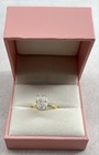800 Silver Gold Plated Pafiddy Cz Ring w/Box Size 7 4g — photo 1
