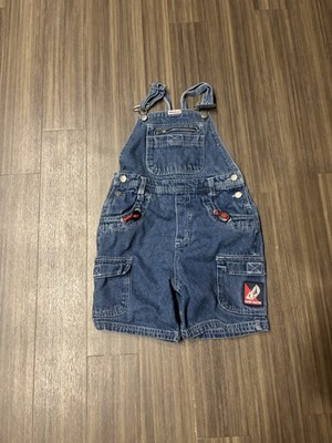Vintage Reebok Weebok 90s Baggy Cargo Overalls Toddler Boy 5t