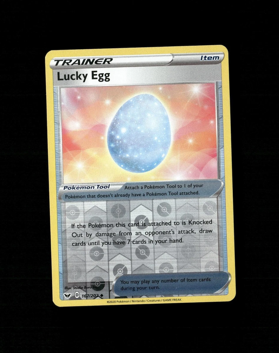 egg pokemon card 167/202 Lucky Egg | Uncommon Reverse Holo Card | Sword & Shield (Base main image 0