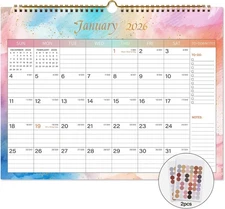 Lbylyhxc 2026 Calendar -12 Monthly Wall Calendar 2026 from Jan 2026 to Dec 2026,