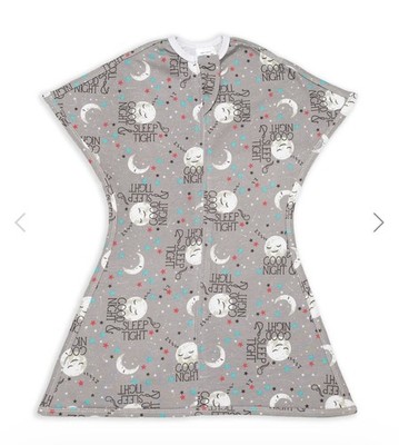 Zipadee-Zip Baby Übergang Swaddle Gute Nacht Mond & Sterne kleine Größe 0,2tog 