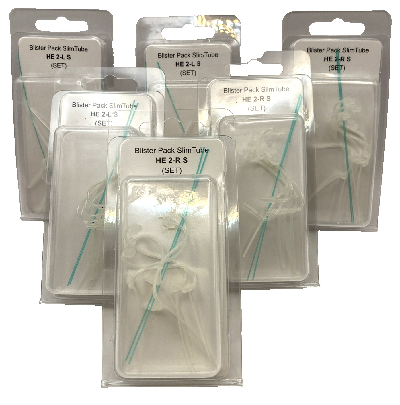 Slim Tube Blister Packs 3-HE 2-L  S and 3-HE 2-R S Hearing Aid Tubes