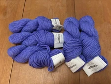 Lot of 5 Classic Elite Yarns Purple Toboggan Yarn, Merino and Aplaca Blend