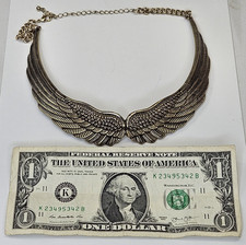 Eagle Angel Wing Neckles Gold Tone Woman Men