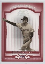 2004 Donruss Classics Legend Timeless Tributes Red 87/100 Phil Niekro #209 HOF