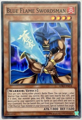 LDK2-DEJ14 Blue Flame Swordsman - Common Unlimited Near Mint YuGiOh Karte