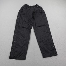Vintage Nike Pants Womens Medium Black Snap Peel Tear Away Track Windbreaker 90s