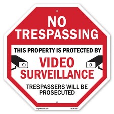 No Trespassing This Property Is P Octagon Sign Weather Resistant Made in the USA