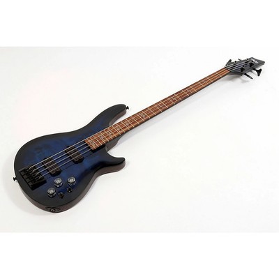 Schecter Omen Elite4 4String Bass Guitar SeeThru Blue Burst 197881487362 OB
