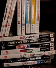 Game Cases OEM  Replacement  W/ Manuals Lot of 14 Nintendo ,Xbox PlayStation Wii