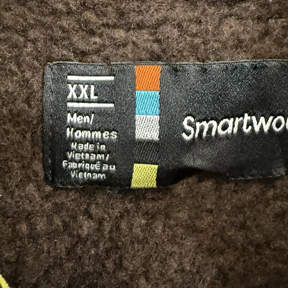 Chaleco Smartwool Para Hombre 2XL Marrón Echo Lake Mezcla de Lana Cremallera Completa  Foto 2 de 4