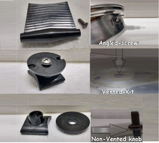 Elige 1] Ventilación de perilla de tapa de mango corto Renaware para olla/sartén/sartén/olla Rena