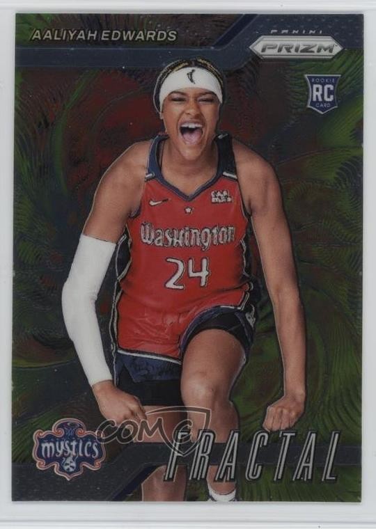 2024 Panini Prizm WNBA Fractal Aaliyah Edwards #3 Rookie RC