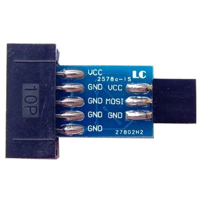 10 Pin to Standard 6 Pin Adapter Board AVRISP USBASP STK500 Module ISP ...